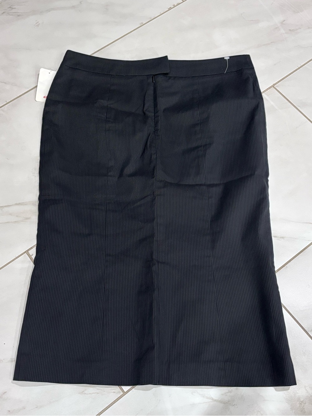 H&M Black Pinstripe Women's Pencil Skirt - Classic Office Style